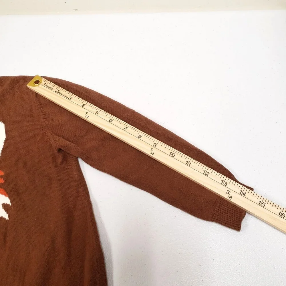 Cherokee Boys Brown Orange Fox Sweater Size 5T - Picture 7 of 8
